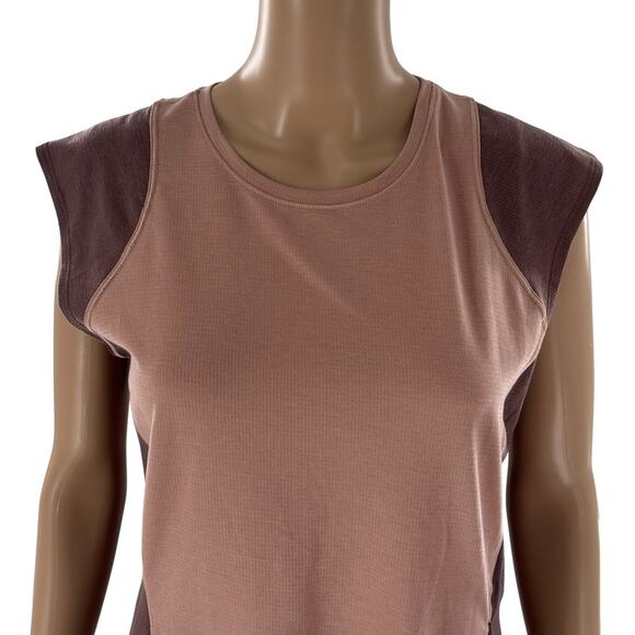 Lululemon Pink Clay Dark Oxide Cap Short Sleeve Hiking Tank Top - Picture 5 of 11